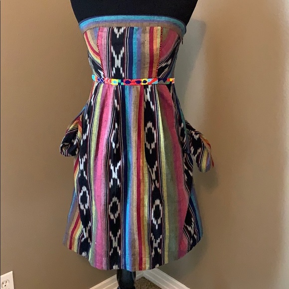 Anthropology sleeveless dress with pockets - Picture 3 of 4